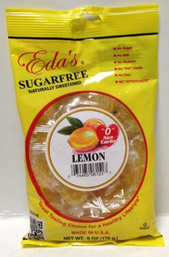 Eda's Sugarfree Lemon Candy, 6 Oz