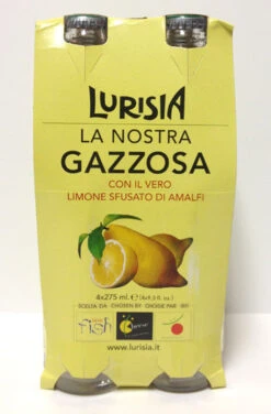 Lurisia La Nostra Gazzosa, 4 X 275ml Bottles -Piccolos Gastronomias Lurisia gassosa1