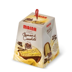 Maina Pandoro With Vanilla Bavarian Cream And Chocolate Drops, 26.45 Oz | 750g