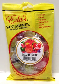 Eda's Sugarfree Mixed Fruit Candy, 6 Oz