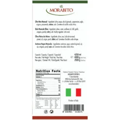 Morabito Monacale Black Olives, Olive Nere Monacali, 5 Lb 8 Oz | 2500g -Piccolos Gastronomias Morabito monacale black olives 3