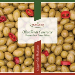 Morabito Peasant-Style Green Olives, Olive Verdi Caserecce, 5 Lb 8 Oz | 2500g -Piccolos Gastronomias Morabito verdi casarecce 4