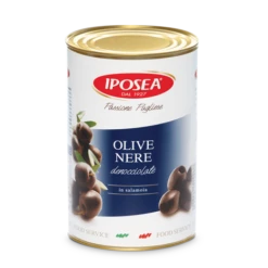 Iposea Black Cerignola Olives In Brine, 148.15 Oz | 4200g