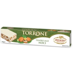Oliviero Torrone Soft Nougat Bar W/ Walnuts, 150g