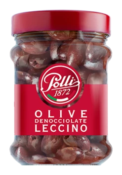 Polli Pitted Leccino Olives, 10.5 Oz | 300g