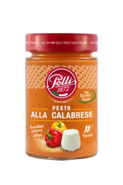 Polli Pesto Sauce Ricotta Cheese & Peppers, 6.7 Oz | 190g