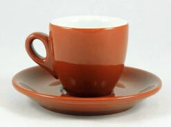 Palermo Espresso Cups And Saucers Set Of 6 -Piccolos Gastronomias Palermo Espresso Brwn