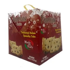 Panettone Classic FULL CASE Of 12, Made In Italy, 2 Lb, Pack Of 12 -Piccolos Gastronomias Pannettone 2