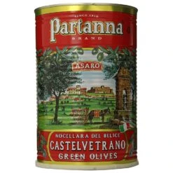 Partanna PITTED Castelvetrano Green Olives, 144.62 Oz | 4.1 Kg
