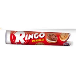 Pavesi Ringo Vanilla (Vaniglia) Cookies Tube, 5.82 Oz | 165g