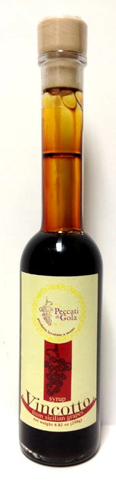 Peccati Di Gola Vincotto Syrup From Sicilian Grapes 8.5 Fl Oz