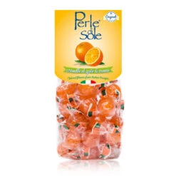 Perle Di Sole Orange Flavored Drops Hard Candies, 7.05 Oz - 200g