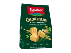 Loacker Quadratini Bite Size Wafers, Matcha Green Tea, 7.76 Oz | 220g