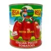 Rega Italian Peeled Tomatoes With Basil Leaf, 106 Oz | 6 Lbs 10 Oz