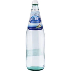 Rocchetta Natural Spring Water FULL Case, 12 X 1 Liter (Glass)