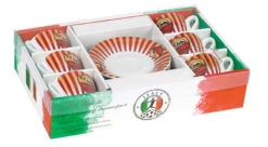 Roma Espresso Cups And Saucers Set Of 6