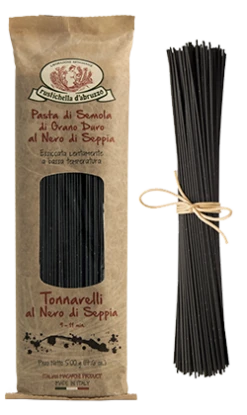 Rustichella D'Abruzzo Tonnarelli Nero Spaghetti Squid Ink, 17.6 Oz | 500g