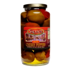 Salvati Hot Cherry Peppers, 32 Fl Oz