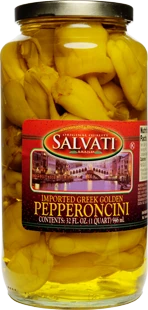 Salvati Imported Greek Golden Pepperoncini, 32 Fl Oz