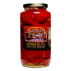 Salvati Sliced Sweet Peppers Red Pepper Hulls, 32 Fl Oz