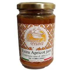 Sapori Di Casa Extra Apricot Jam, 11.28 Oz | 320g