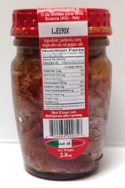 Scalia Anchovy Fillets With Red Pepper In EVO 2.8oz