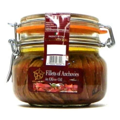 Agostino Recca Fillet Of Anchovies, 19.05 OZ Jar