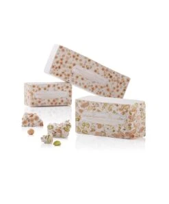 Antica Torroneria Piemontese Crunchy Torrone, Pistachio & Almond, 17.50 Oz | 500g