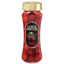 Toschi Preserved Cherries, Tall Bottle, 15.89 Oz | 470 Ml