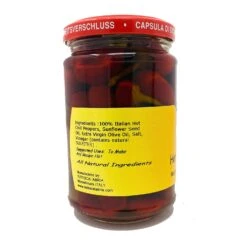 Tutto Calabria Hot Cherry Peppers 10.2 Oz | 290g -Piccolos Gastronomias Tutto Calabria Hot Cherr peppers 3