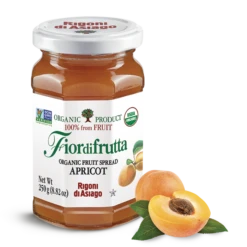Rigoni Di Asiago Organic Apricot Fruit Spread, 8.82 Oz | 250g