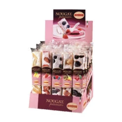 Quaranta Soft Summer Fruit Nougat Bars, Torrone Mix Case, 25 X 3.5 Oz | 100g