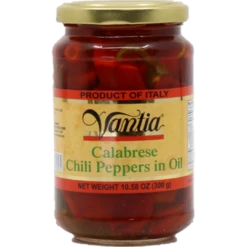 Vantia Calabrese Chili Peppers In Oil, 10.58 Oz | 300g