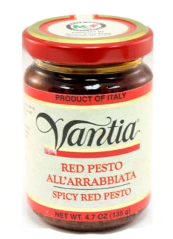 Vantia Red Pesto All'Arrabbiata, Spicy Red Pesto, 4.7 Oz