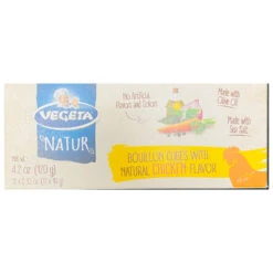 Vegeta Natur Bouillon Cubes: Chicken Stock, 12 Cubes, 4.2 Oz | 120g