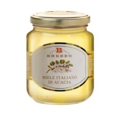 Brezzo Acacia Honey, 100% Pure Italian Honey, 12 Oz | 350g