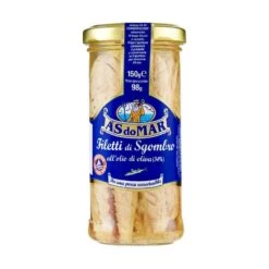 A'S Do Mar Mackerel Fillets In Olive Oil, 5.29 Oz | 150g