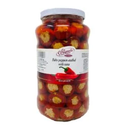 La Cerignola Di Una Volta - Round Baby Peppers Stuffed With Tuna, 102.3 Oz | 2900g
