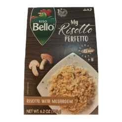 Riso Bello Risotto With Mushroom, Rice, Ready In 15 Min, 6.2 Oz | 175g