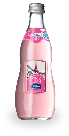 Lorina Premium French Soda Sparkling Pink Lemonade, 1LT