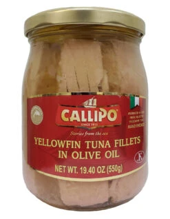 Callipo Yellowfin Tuna Fillets In Olive Oil, 19.40 Oz Jar