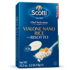 Scotti Vialone Nano Rice, 35.2 Oz | 1 Kg