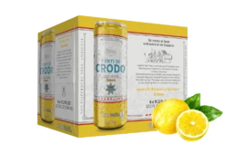 Fonti Di Crodo Lemon Sparkling Water, Made In Italy, 6 Pack 11.2 Fl Oz -Piccolos Gastronomias crodo resize lemon