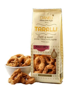 Danieli Taralli With Onion & Sultana Raisin, 8.5 Oz | 240g
