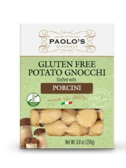 Paolo's Gluten Free Potato Gnocchi Stuffed Porcini Mushrooms, 12.3 Oz | 350g