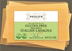 Paolo's Gluten Free Egg Lasagna, Corn & Rice Flour, 8.8 Oz | 250g