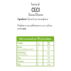 Molino Rossetto Chickpea Flour - Farina Di Ceci, Gluten Free, 17.6 Oz | 500g -Piccolos Gastronomias farina di ceci senza glutine 2