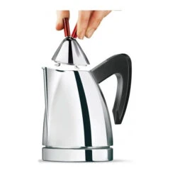 Carlo Giannini Titti Black Handle, Espresso Coffee Maker Aluminium, 4/2 Cup