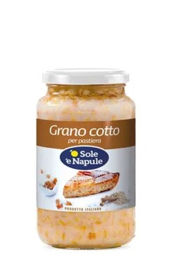 O Sole E Napule Cooked Wheat Grains For "Pastiera Napoletana" Pie, 20.5 Oz | 580g