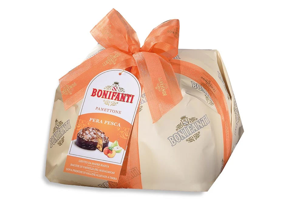 Bonifanti Panettone Pear And Peach, Pera E Pesca, 35.2 Oz | 1kg 1 Bonifanti Panettone Pear And Peach, Pera E Pesca, 35.2 Oz | 1kg